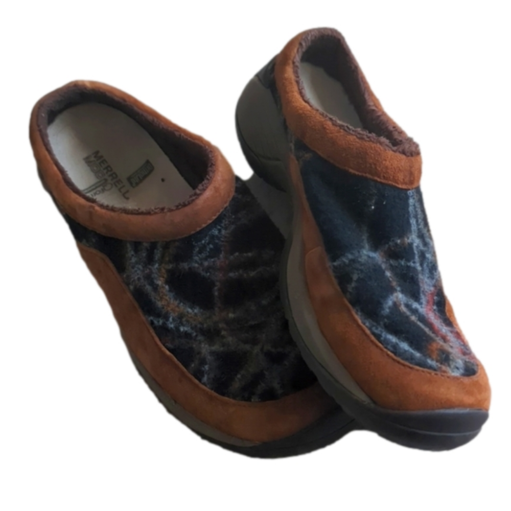 Merrell Women's Brown Suede Encore Burst Bracken Mule Clog Slipon Shoes Size 11